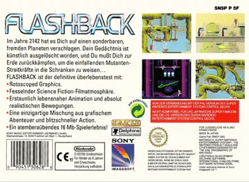 Flashback (Europe) (En,Fr) box cover back